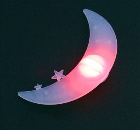 LAMPKA LED NAKŁADKA NA SZPRYCHY DO ROWERU - księżyc