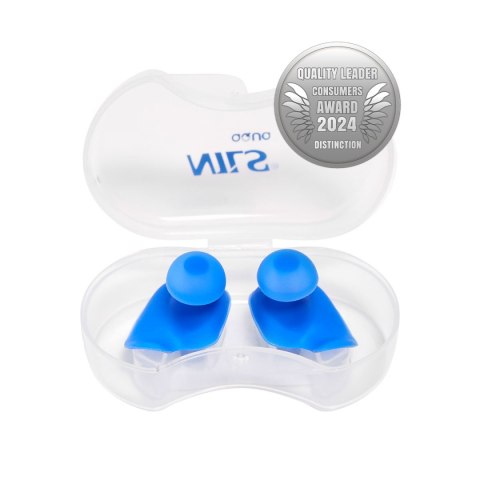 NQAW60 NIEBIESKI SILIKONOWE ZATYCZKI DO USZU NILS AQUA