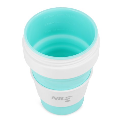 NC4103 KUBEK SILIKONOWY SKŁADANY 355ML MIĘTOWY NILS CAMP