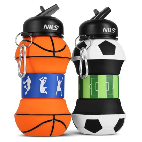 NC4104 BUTELKA SPORTOWA SKŁADANA 550ML BASKETBALL NILS