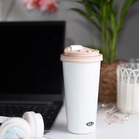 NCB18 BIAŁY KUBEK TERMICZNY NILS CAMP