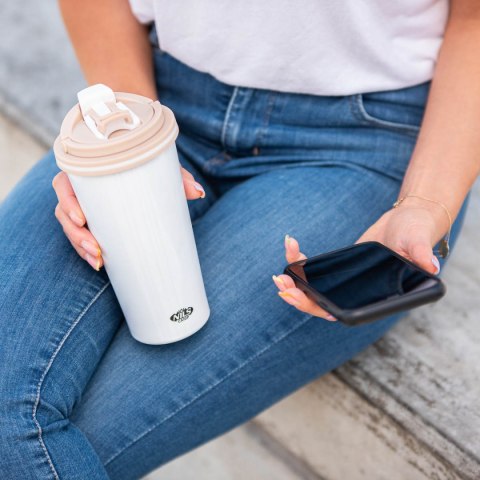 NCB18 BIAŁY KUBEK TERMICZNY NILS CAMP