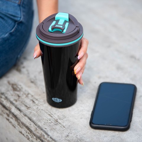 NCB18 CZARNY KUBEK TERMICZNY NILS CAMP