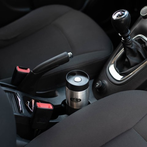 NCC05 CZARNO-SREBRNY KUBEK TERMICZNY NILS CAMP