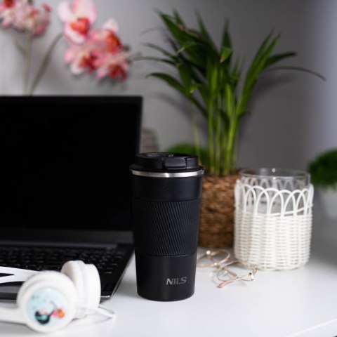NCC09 CZARNY KUBEK TERMICZNY NILS