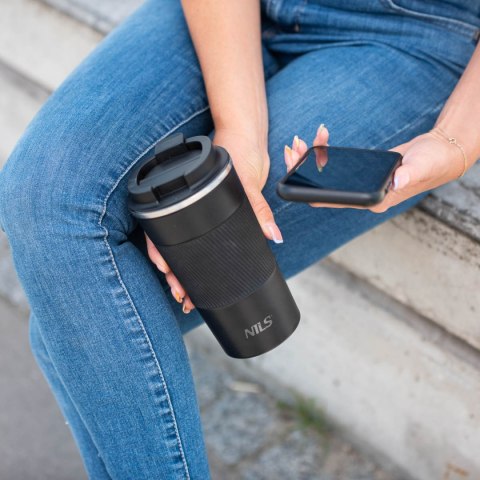 NCC09 CZARNY KUBEK TERMICZNY NILS