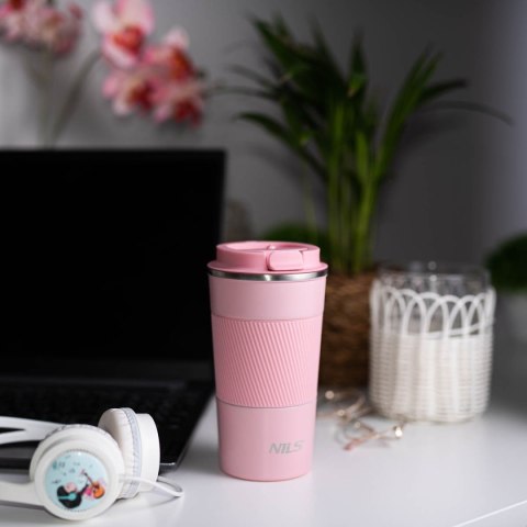 NCC09 RÓŻOWY KUBEK TERMICZNY NILS