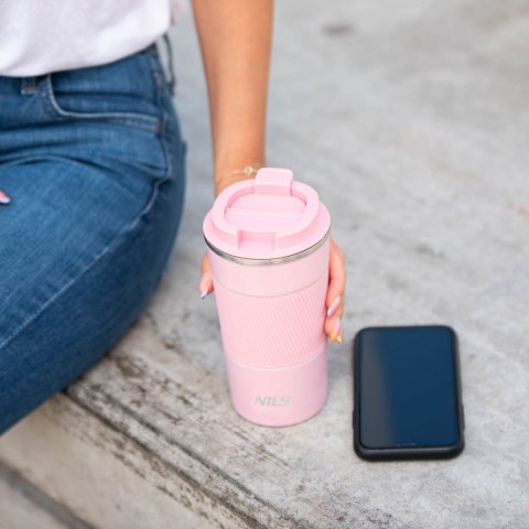 NCC09 RÓŻOWY KUBEK TERMICZNY NILS