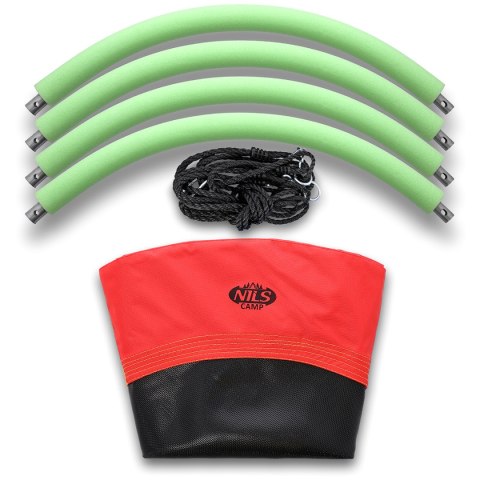 NB5003 BOCIANIE GNIAZDO HUŚTAWKA NIEBIESKI CZERWONY POMARAŃCZOWY ŚR.90 CM NILS