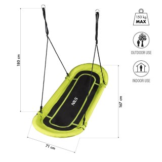 NB5044 BOCIANIE GNIAZDO HUŚTAWKA LIMONKOWA NILS