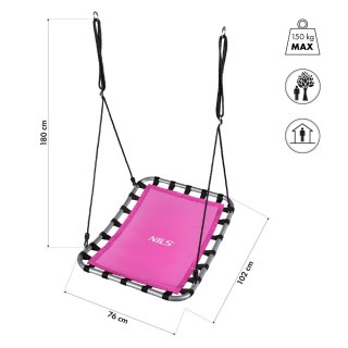 NB5045 BOCIANIE GNIAZDO HUŚTAWKA RÓŻOWA NILS