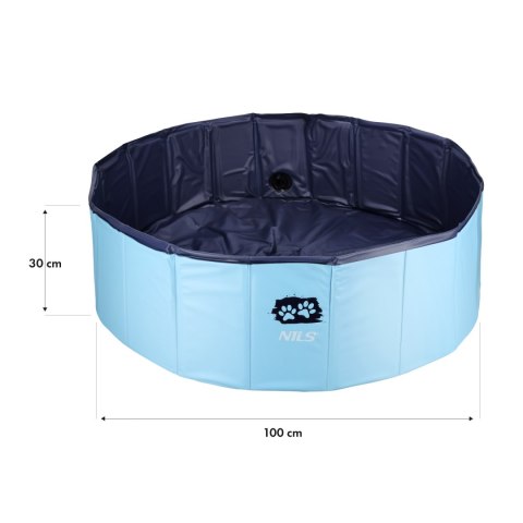 NC2804 BASEN DLA PSÓW SKŁADANY 100X30 CM NILS