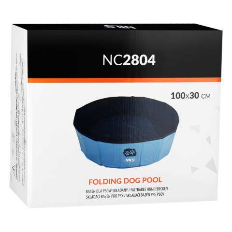 NC2804 BASEN DLA PSÓW SKŁADANY 100X30 CM NILS