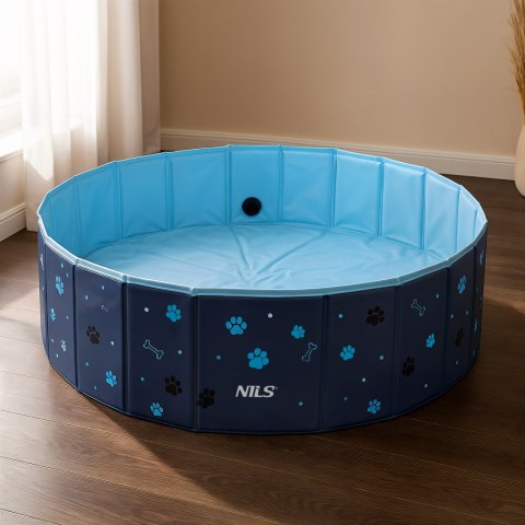 NC2805 BASEN DLA PSÓW SKŁADANY XL 120X30 CM NILS