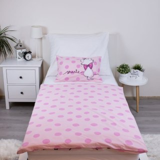 Pościel bawełna 100x135 + 40x60 Kotek Marie "merci"