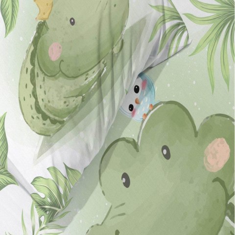 Pościel bawełna 100x135 + 40x60 Krokodyl