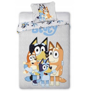 Pościel bawełna 140x200+1p70x80 Bluey szary