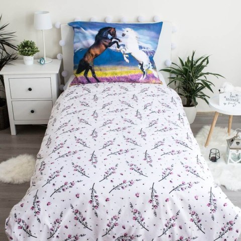 Pościel bawełna 140x200+1p70x90 Koniki