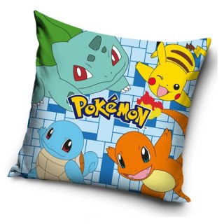 Poszewka velvet 40x40 Pokemon zielony
