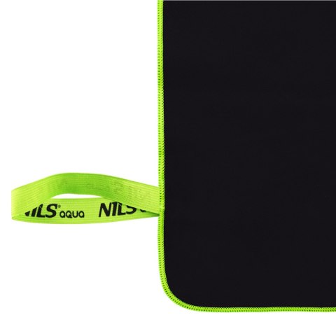 NAR11 CZARNY RĘCZNIK Z MIKROFIBRY 140x70 cm NILS AQUA