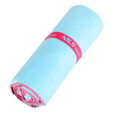 NAR13 JASNONIEBIESKI RĘCZNIK Z MIKROFIBRY 200X90 cm NILS AQUA