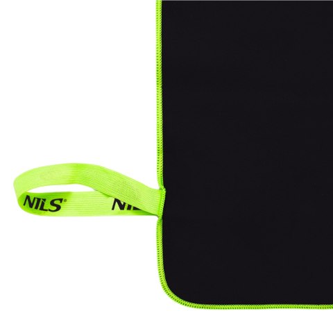 NCR11 RĘCZNIK Z MIKROFIBRY CZARNY 140x70 cm NILS