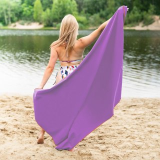 NCR12 RĘCZNIK Z MIKROFIBRY FIOLETOWY 180x100 cm NILS