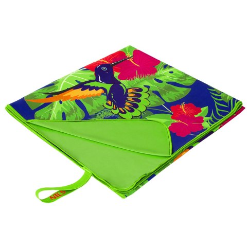 NCR14 RĘCZNIK Z MIKROFIBRY KWIATY 160x80 cm NILS