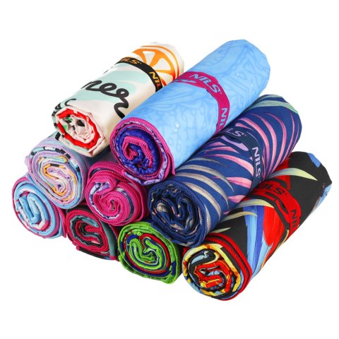 NCR14 RĘCZNIK Z MIKROFIBRY KWIATY 160x80 cm NILS