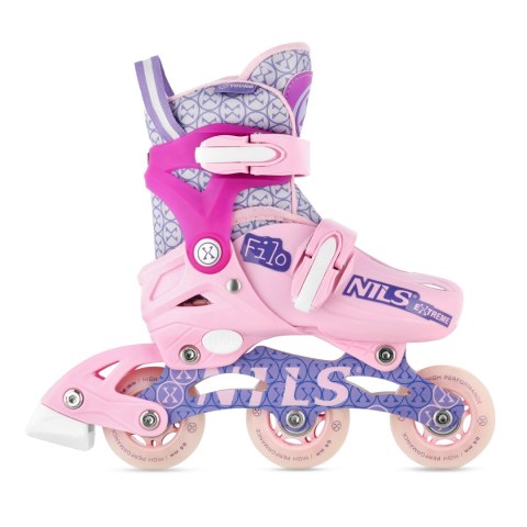 NA13102 ŁYŻWOROLKI FILO RÓŻOWE ROZM. XS(26-29) NILS EXTREME