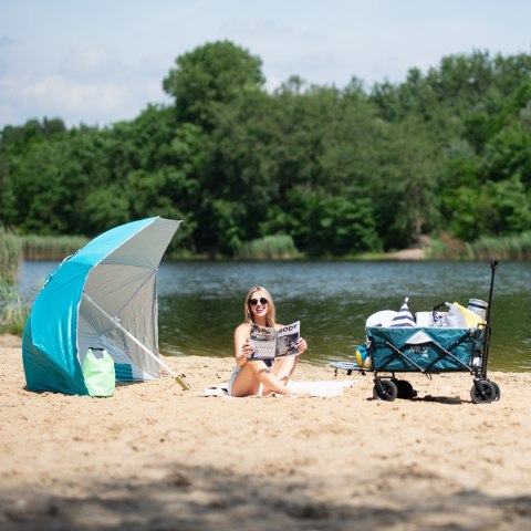 NC7822 TURKUSOWY PARASOL PLAŻOWY XL 220 CM NILS