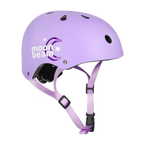 NA0189 ZESTAW LED ŁYŻWOROLKI OCHRANIACZE MOONBEAM FIOLETOWE ROZM. M(35-38) NILS EXTREME