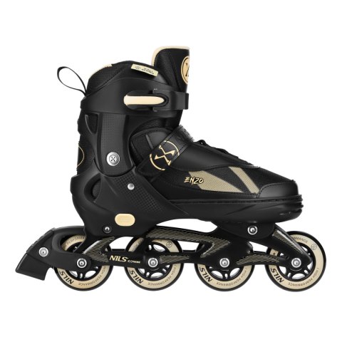 NH382 ŁYŻWOROLKI 2W1 ENZO BEŻOWE ROZM. M(36-39) Z WYM. PŁOZĄ HOKEJOWĄ NILS EXTREME