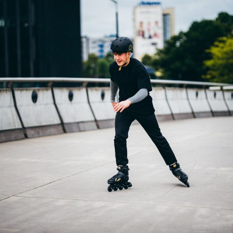 NH382 ŁYŻWOROLKI 2W1 ENZO BEŻOWE ROZM. S(32-35) Z WYM. PŁOZĄ HOKEJOWĄ NILS EXTREME