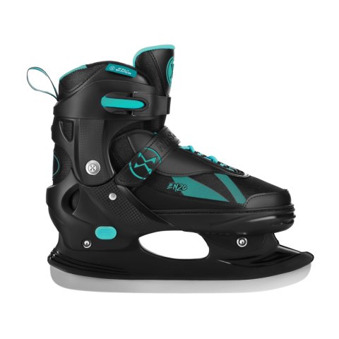 NH382 ŁYŻWOROLKI 2W1 ENZO TURKUSOWE ROZM. L(40-43) Z WYM. PŁOZĄ HOKEJOWĄ NILS EXTREME