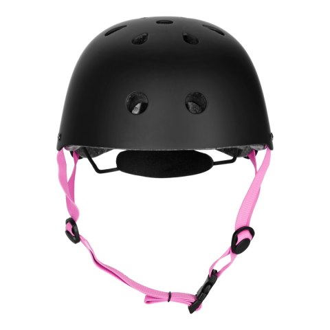 MTW001-1 KASK CZARNO-RÓŻOWY ROZM. M(55-58CM) NILS EXTREME