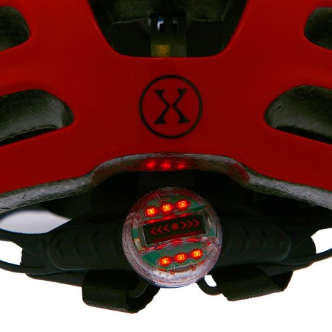 MTW01 LED KASK CZERWONY ROZM. XS (49-55 cm) NILS EXTREME