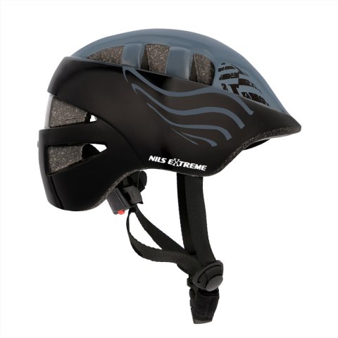 MTW08 CZARNY ROZM. S (52-56CM) KASK DZIECIĘCY NILS EXTREME