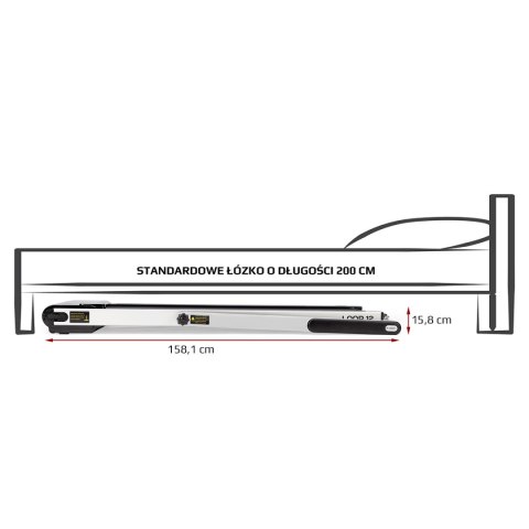 LOOP12 MULTI GRAY BIEŻNIA ELEKTRYCZNA Z BIURKIEM HMS