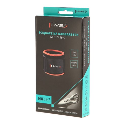 NA1567 ŚCIĄGACZ NA NADGARSTEK POMARAŃCZOWY ONE SIZE HMS