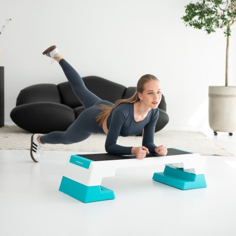 AS007 WHITE/MINT STEP DO AEROBIKU HMS PREMIUM