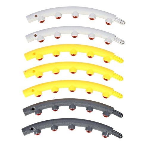 HHP005 GREY-YELLOW HULA HOP MASUJĄCY Z MAGNESAMI 85CM HMS