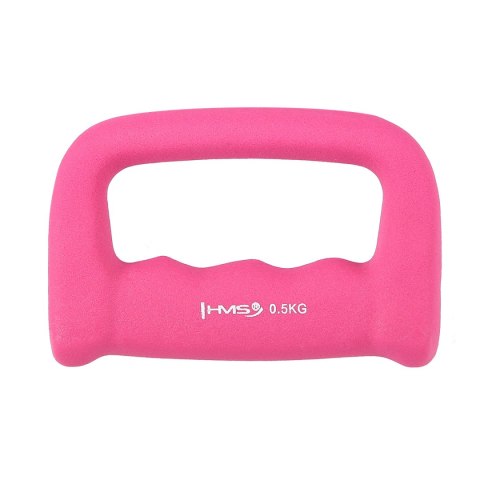 CK05 KASTET PINK CIĘŻAREK ŻELIWNY POKRYTY NEOPRENEM 0.5 KG HMS
