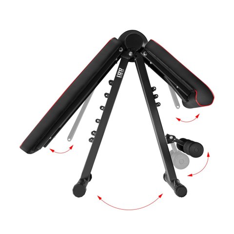 L1217 REGULOWANA ŁAWKA DO ĆWICZEŃ Z LINKAMI SKŁADANA HMS