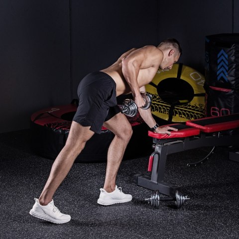 STC21 SZTANGIELKI REGULOWANE W WALIZCE CHROMOWANE 20KG HMS