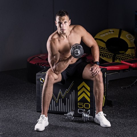 STC21 SZTANGIELKI REGULOWANE W WALIZCE CHROMOWANE 20KG HMS