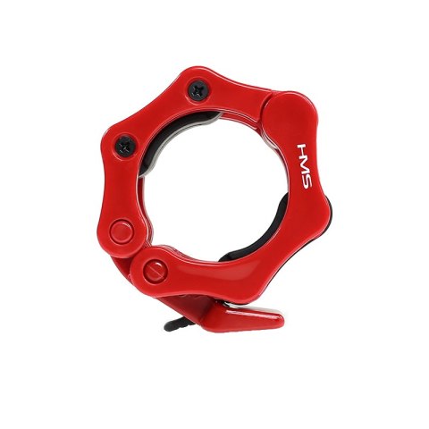GO450 (+ ZG1000R) GRYF OLIMPIJSKI 18.5KG 2200MM HMS Z ZACISKAMI LOCK JAW RED