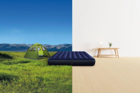 Dwuosobowy materac dmuchany welurowy łóżko 137x191 INTEX 64758