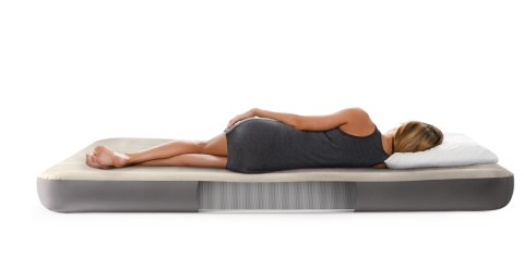 Dwuosobowy materac dmuchany welurowy łóżko 152x203 cm INTEX 64103