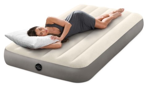 Jednoosobowy materac dmuchany welurowy łóżko 99x191 cm INTEX 64101